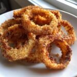 Easy Healthy Quick Onion Ring Appetizers (2-Ingredient Variation)