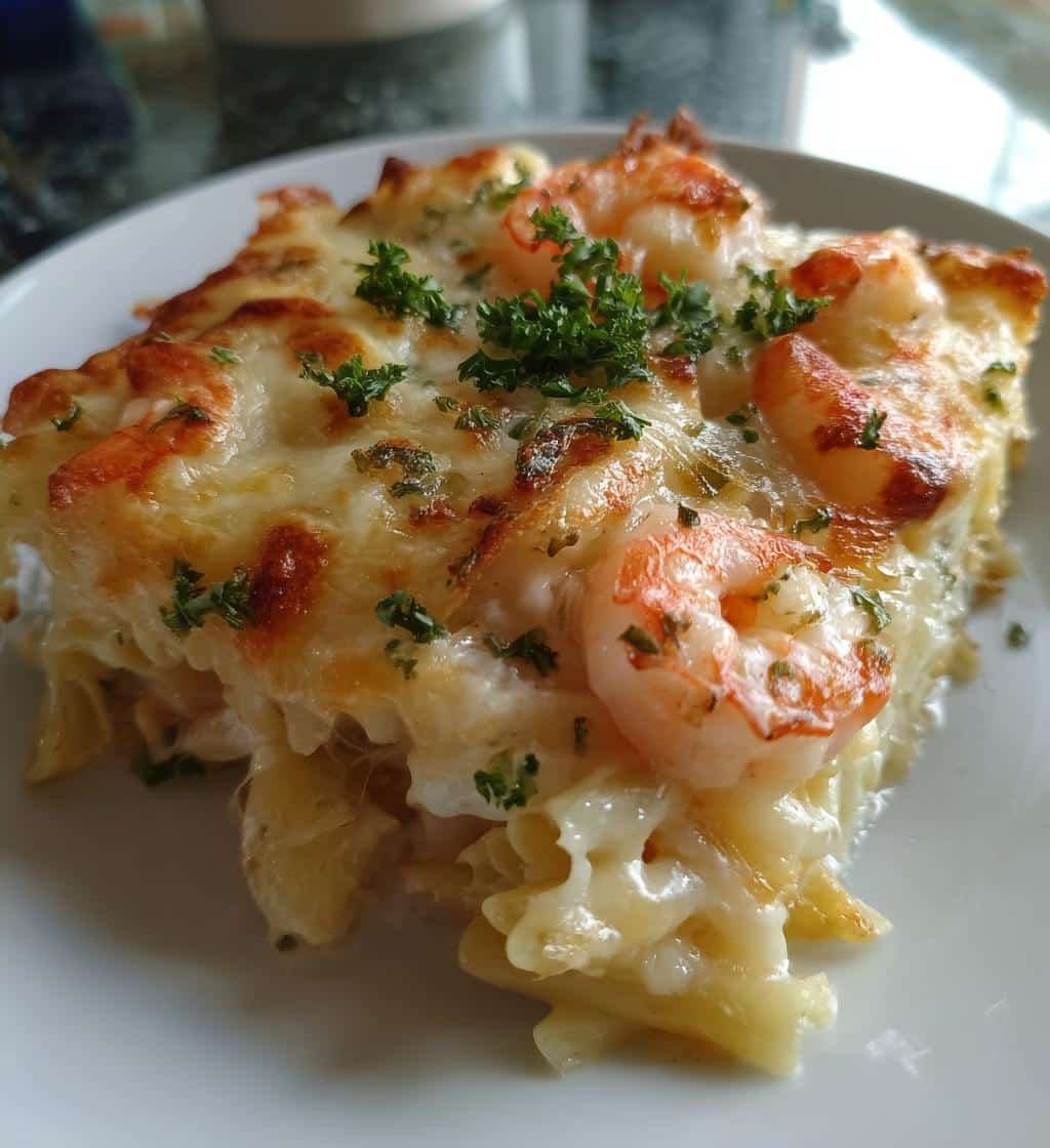Easy Shrimp Scampi Pasta Bake - detail 1