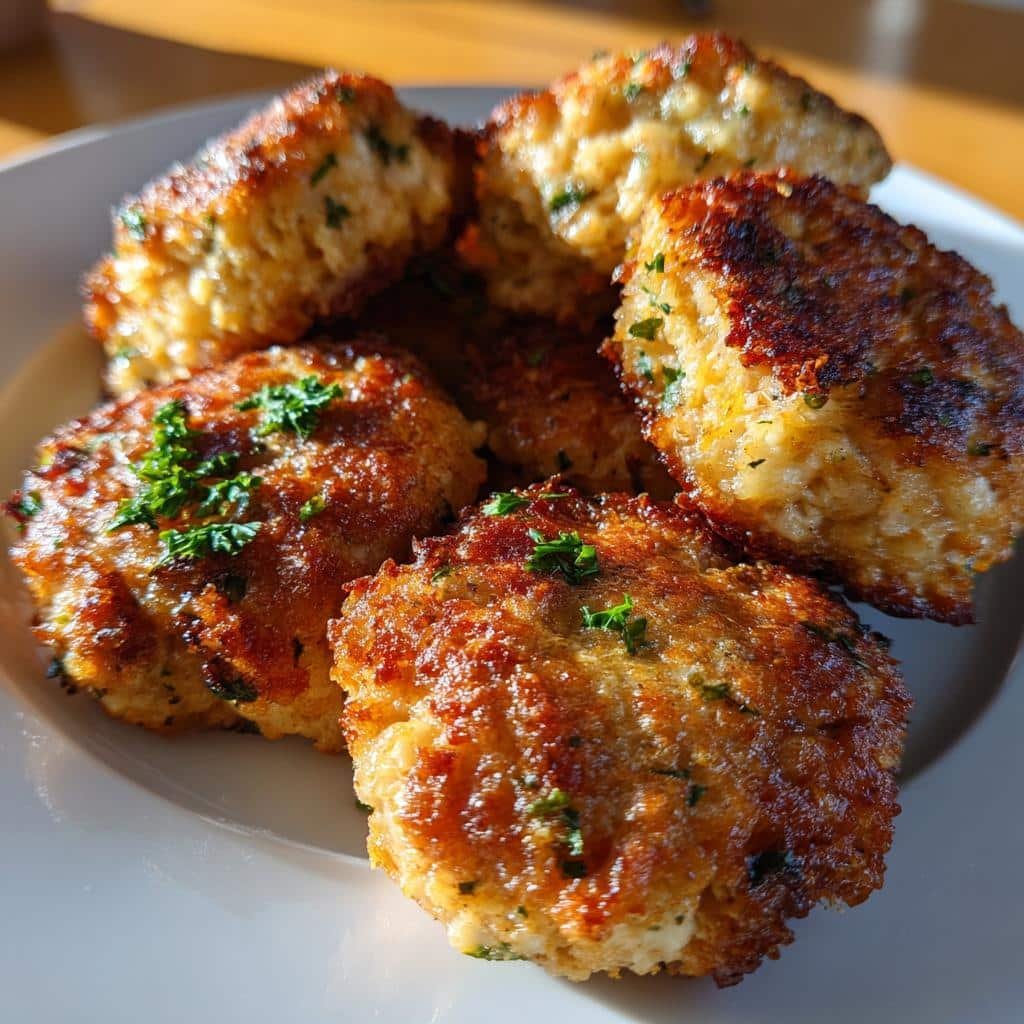 Garlic Parmesan Chicken Meatloaves