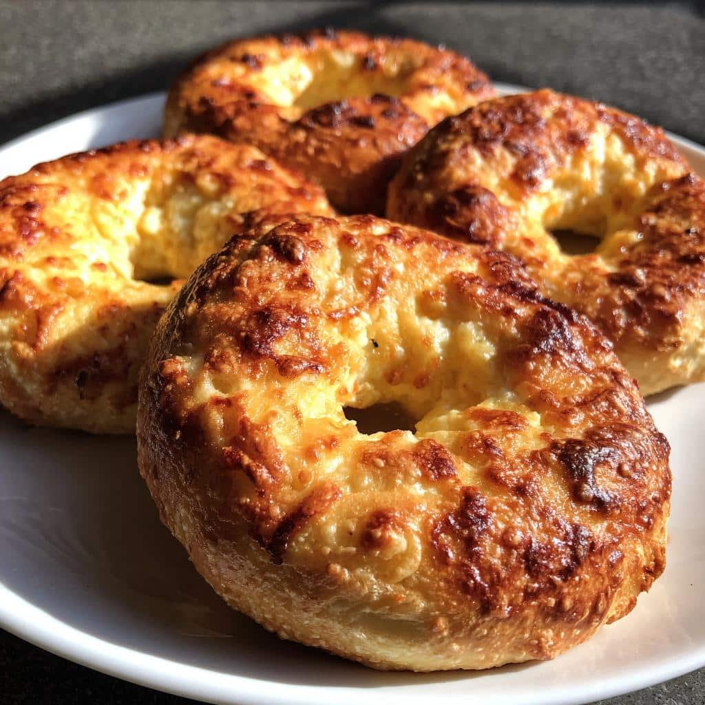 Garlic-Parmesan Cottage Cheese Bagels - detail 1
