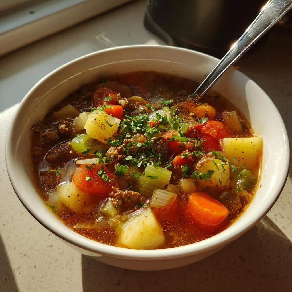 Hamburger Soup - detail 1