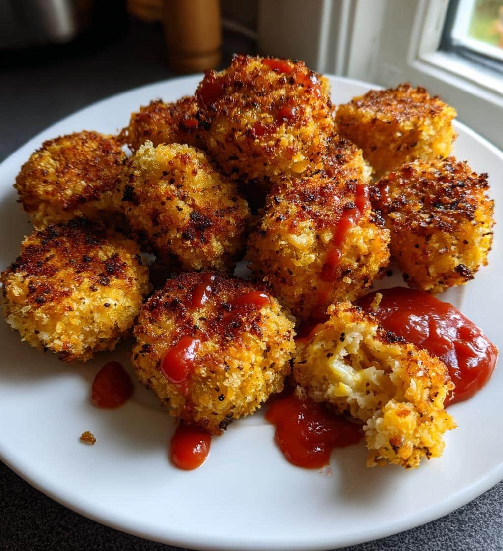 Healthy 5 minute Air Fryer Chicken Parmesan Bites - detail 1