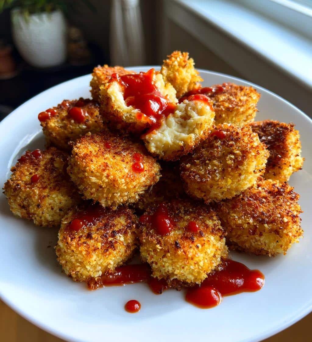 Healthy 5 minute Air Fryer Chicken Parmesan Bites