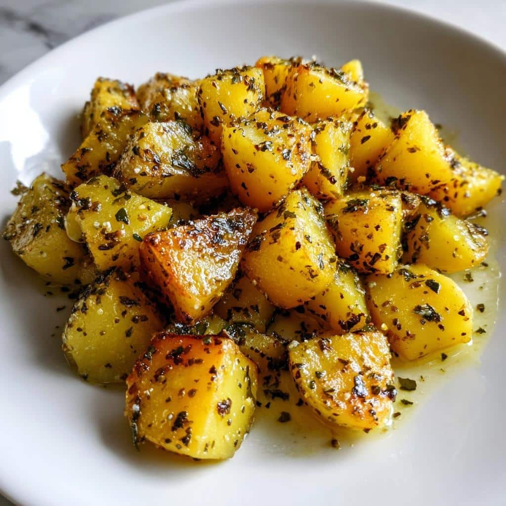 Healthy 5 minute Greek Lemon Potatoes