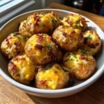 Healthy Air Fryer Bacon Cheddar Potato Bites