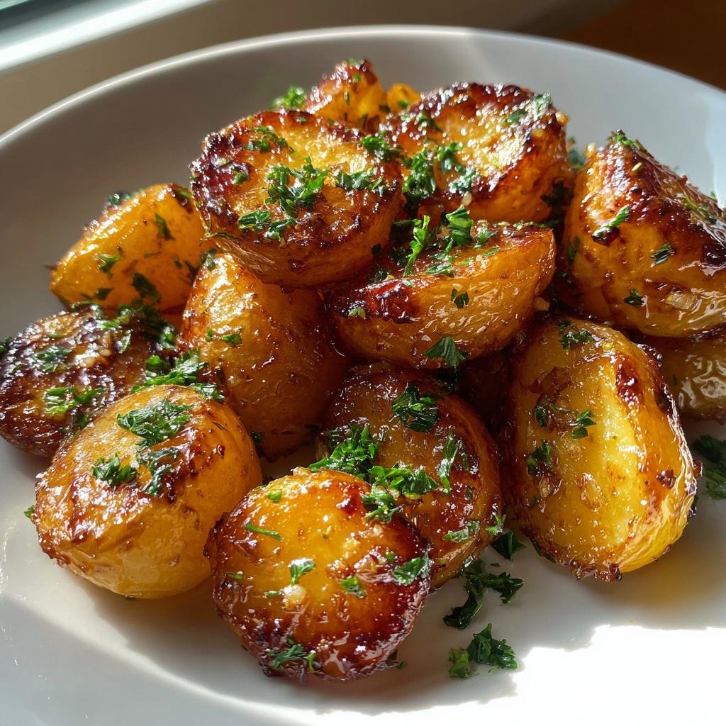 Healthy Air Fryer Honey Garlic Glazed Potatoes - detail 1