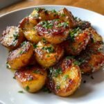 Healthy Air Fryer Honey Garlic Glazed Potatoes