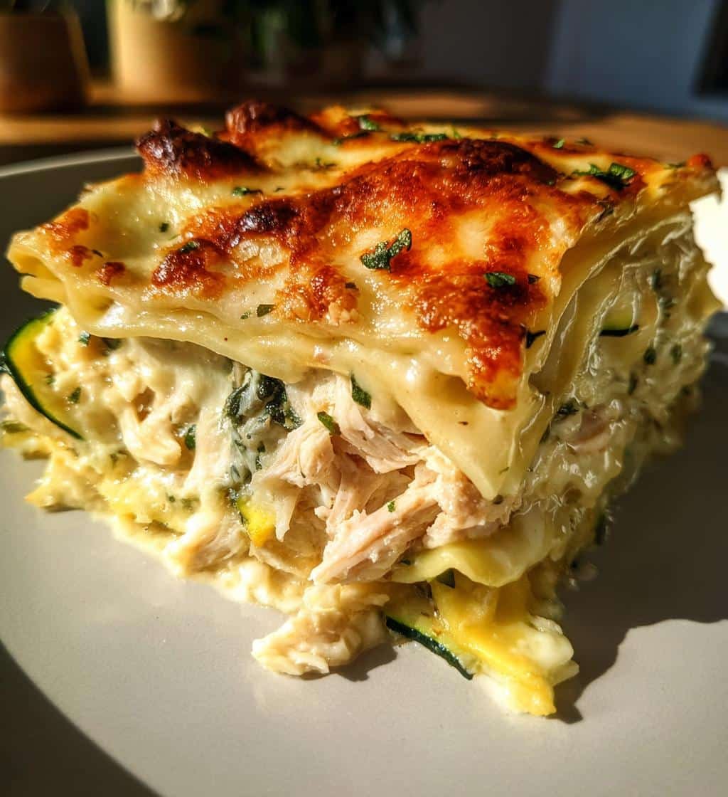 Healthy Alfredo Chicken Lasagna: 22g Protein Guilt-Free Joy 4 Healthy Alfredo Chicken Lasagna - detail 1