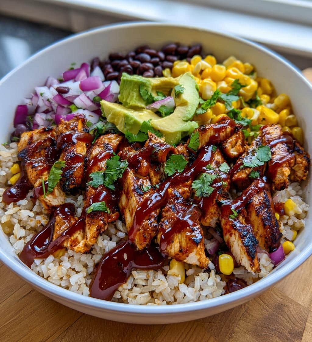Healthy BBQ Chicken Bowl - detail 1