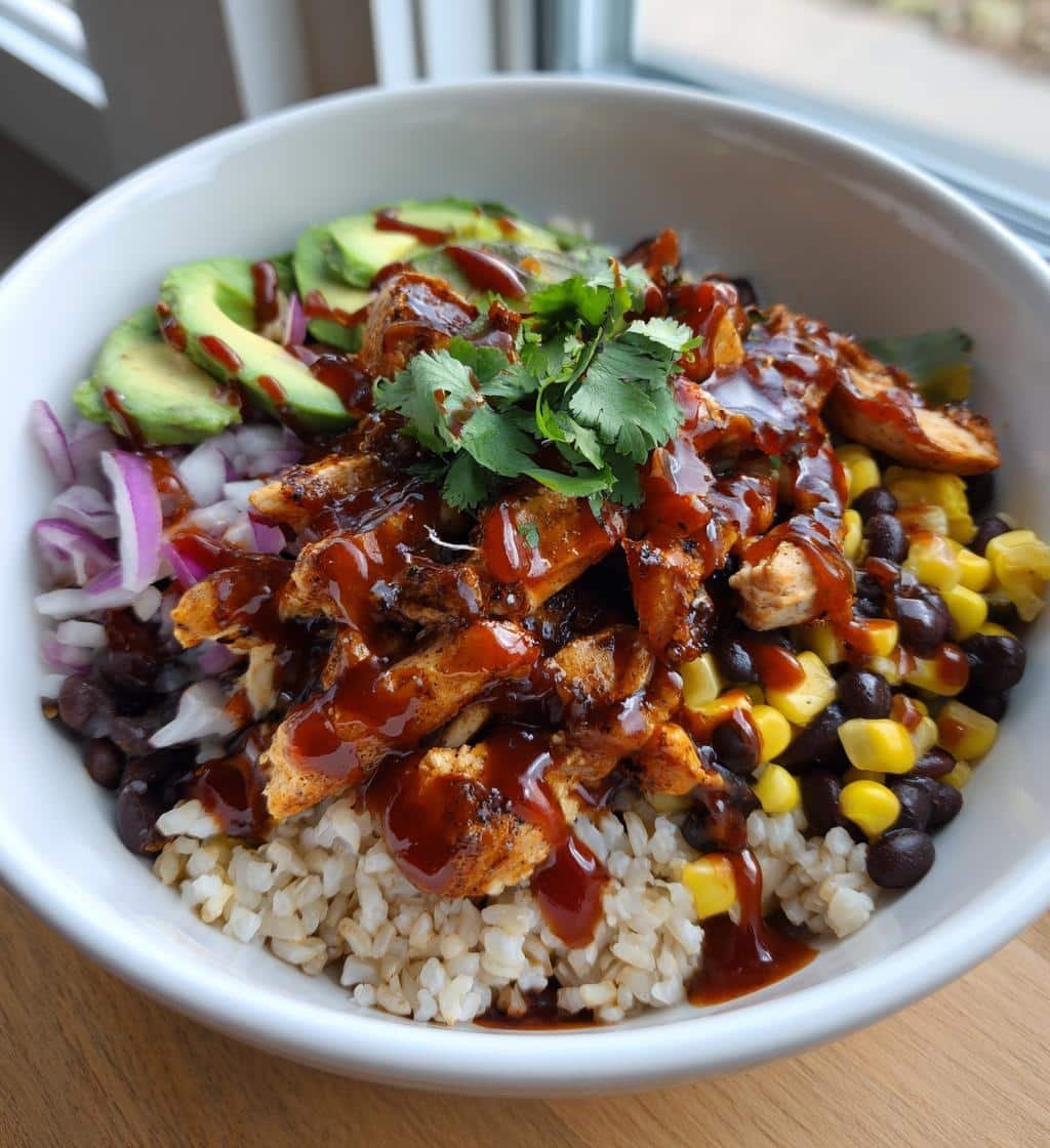 Healthy BBQ Chicken Bowl