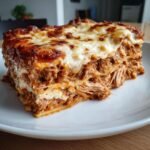 Healthy BBQ Pulled Pork Lasagna
