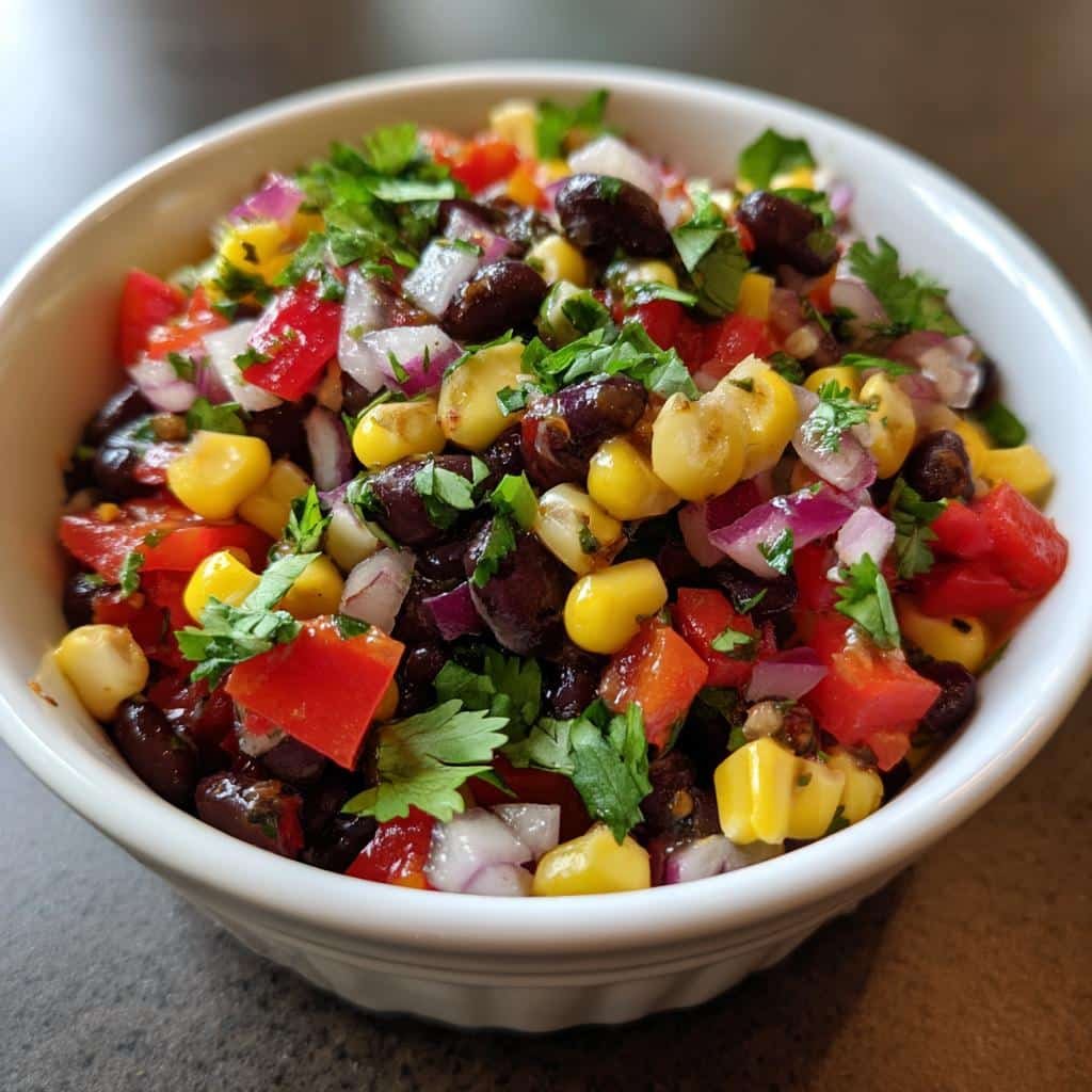 Healthy Black Bean Corn Salsa Dip - detail 1