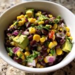 Healthy Black Bean and Corn Salad with Avocado