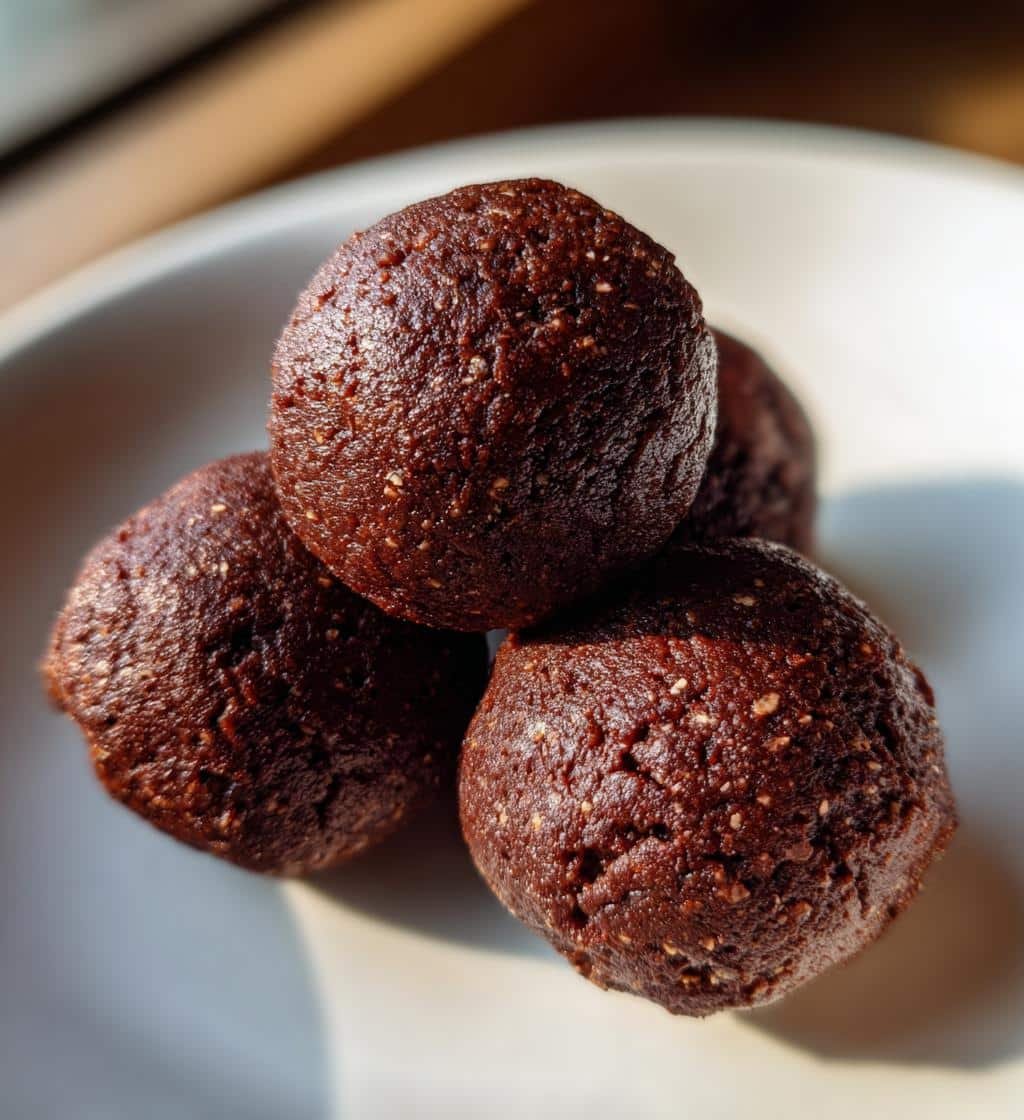 10-Minute Healthy Brownie Batter Protein Balls You'll Crave 4 Healthy Brownie Batter Protein Balls - detail 1