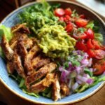 Healthy Cajun Chicken Salad with Guacamole