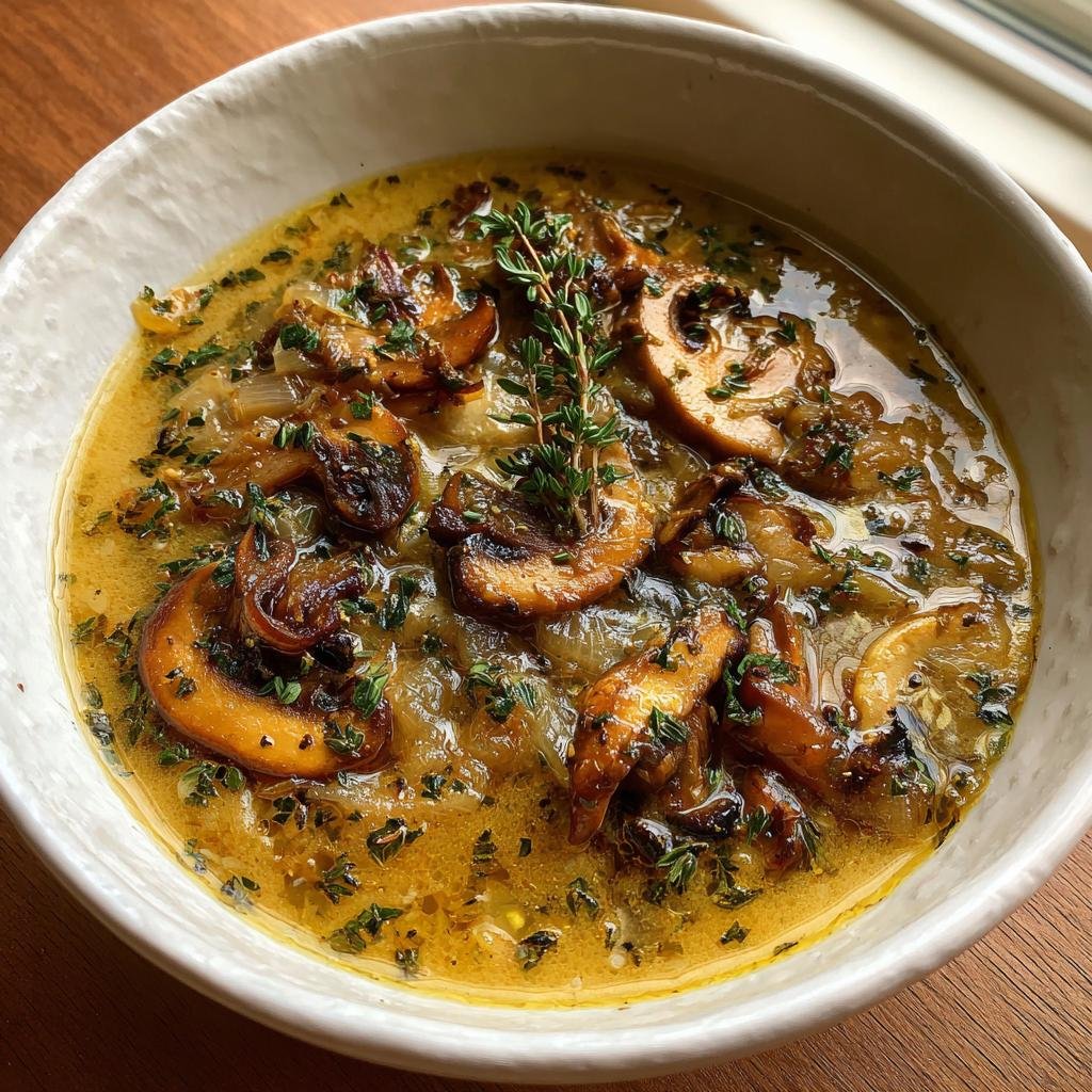 Healthy Caramelized Onion and Mushroom Soup (Healthy) - detail 1