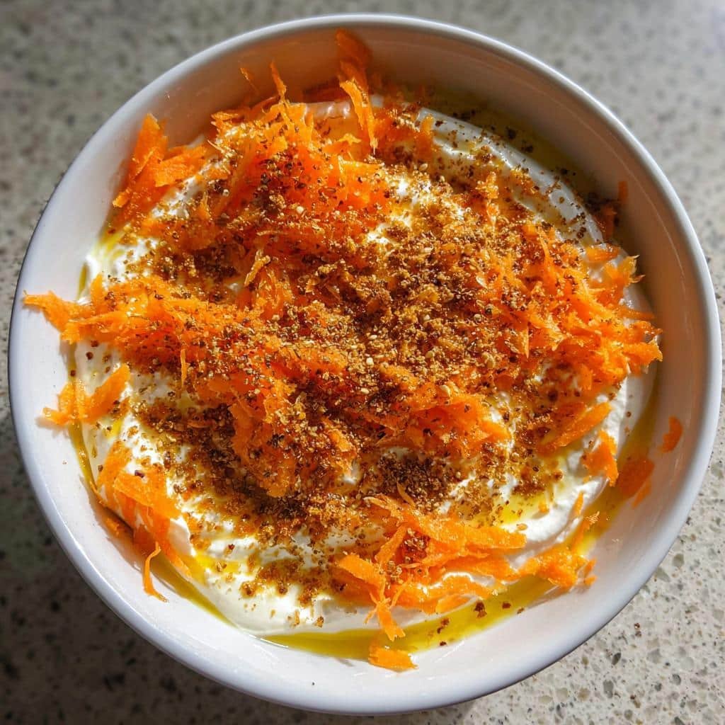 Healthy Carrot Yogurt Dip