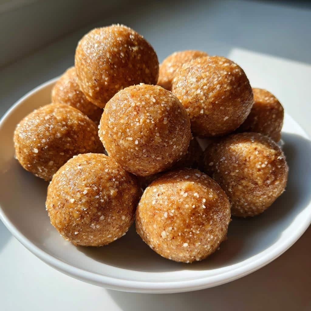 Healthy Cashew Butter Vanilla Protein Balls - detail 1