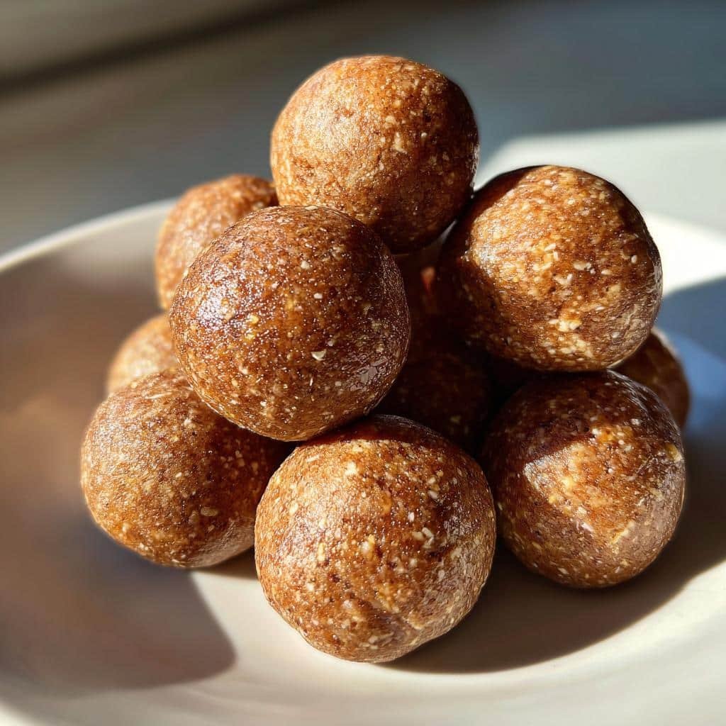 Healthy Cashew Butter Vanilla Protein Balls