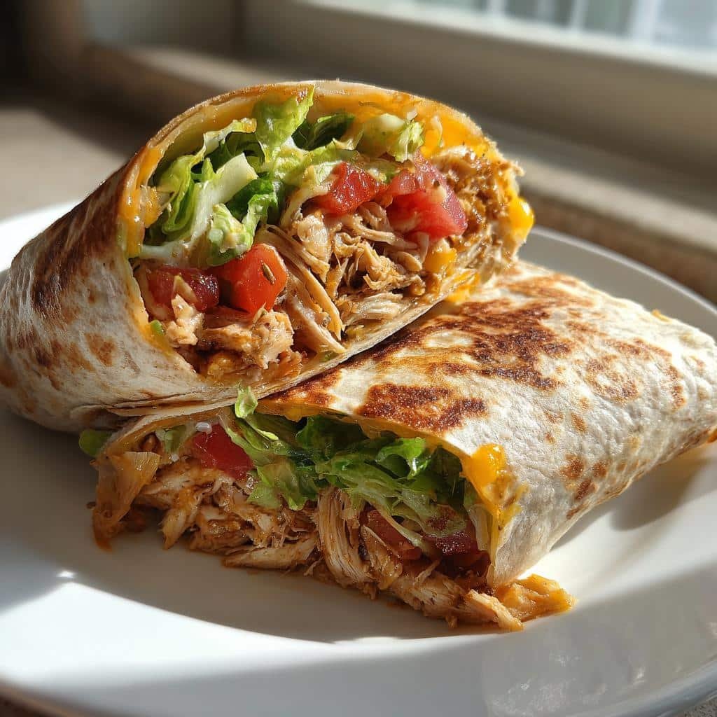 Healthy Chicken Crunch Wrap in Just 11 Minutes - Delicious & Nutritious 4 Healthy Chicken Crunch Wrap - detail 1