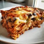 Healthy Chicken Enchilada Lasagna