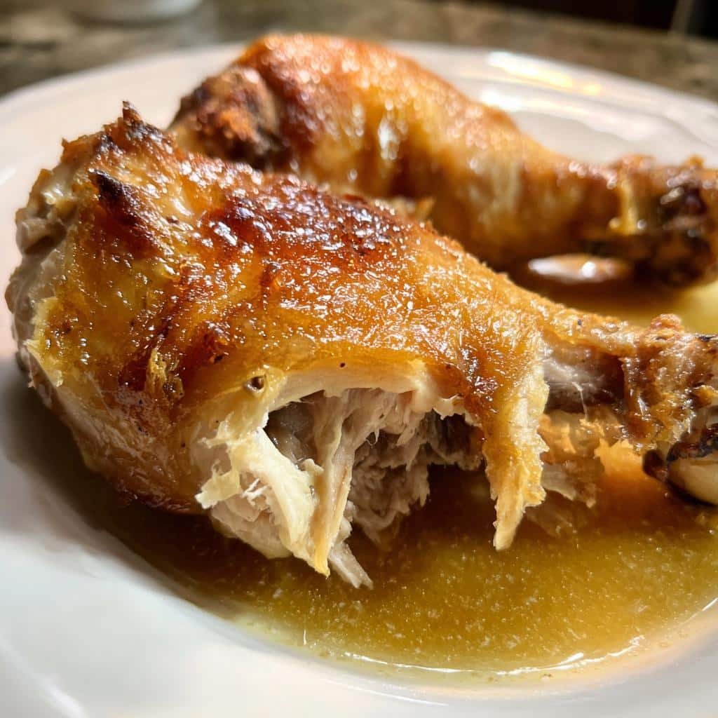 Healthy Chicken Legs in the crockpot - detail 1