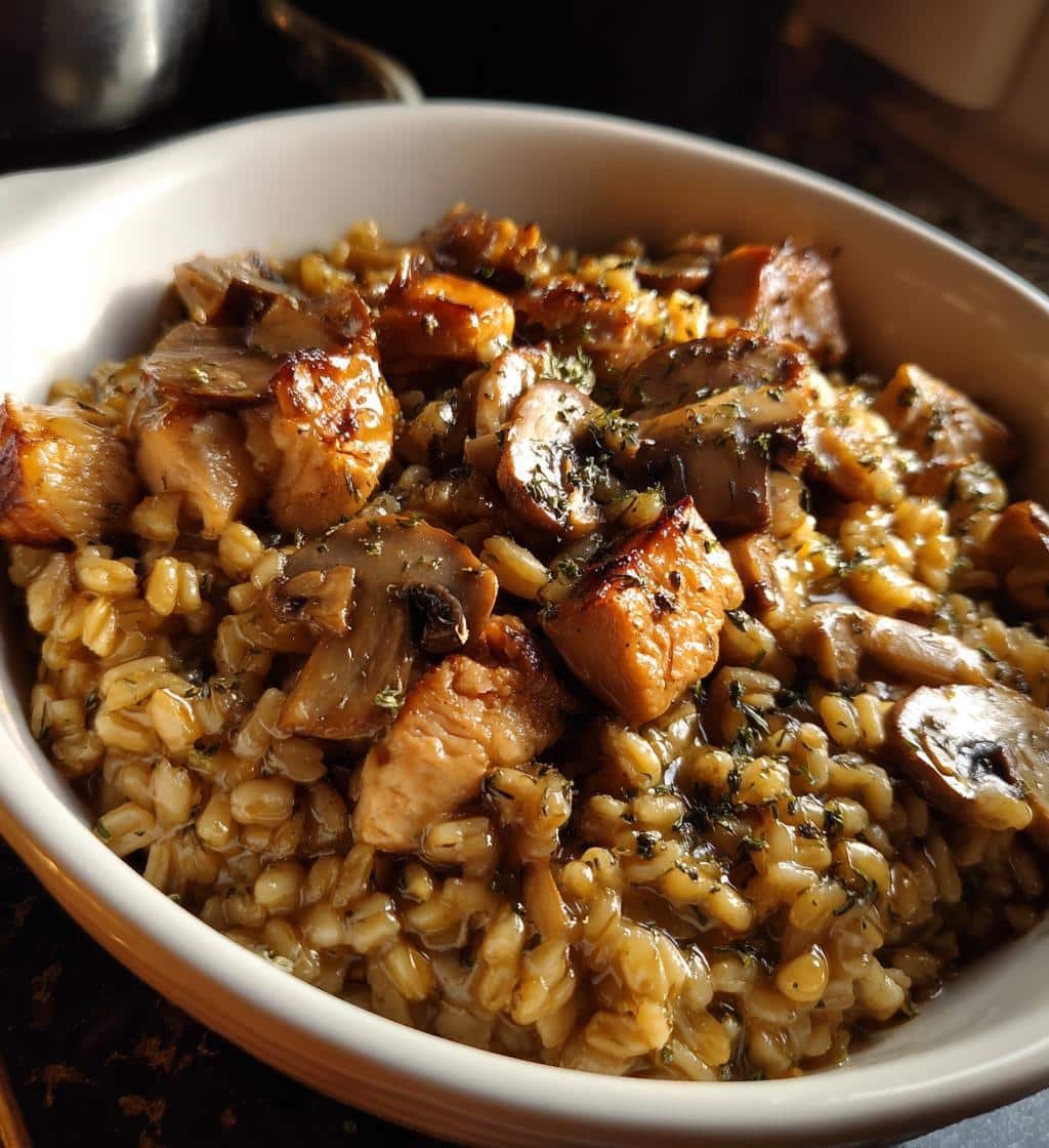 Healthy Chicken Mushroom Barley Bake - detail 1