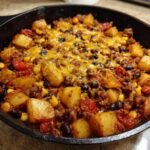 Healthy Chili Cheese Potato Skillet