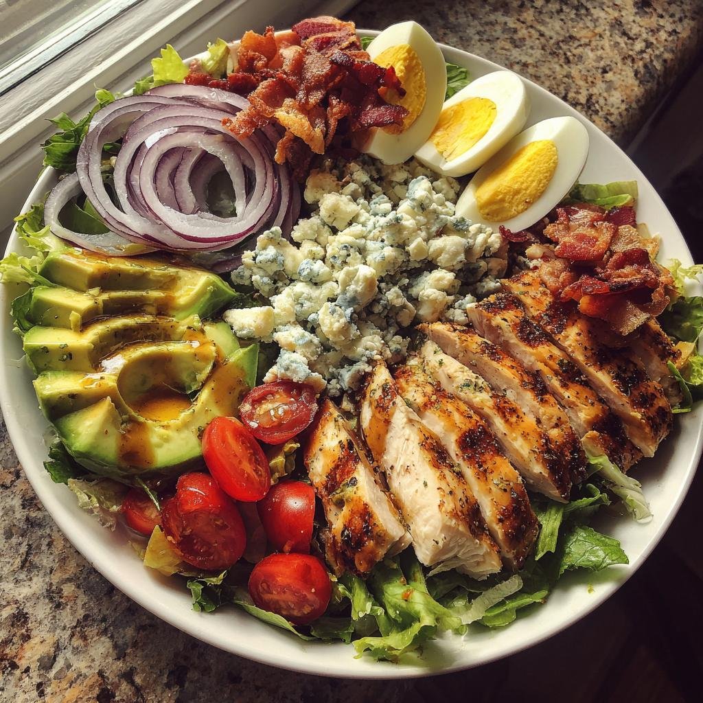 Healthy Cobb Salad with Grilled Chicken and Avocado - detail 1