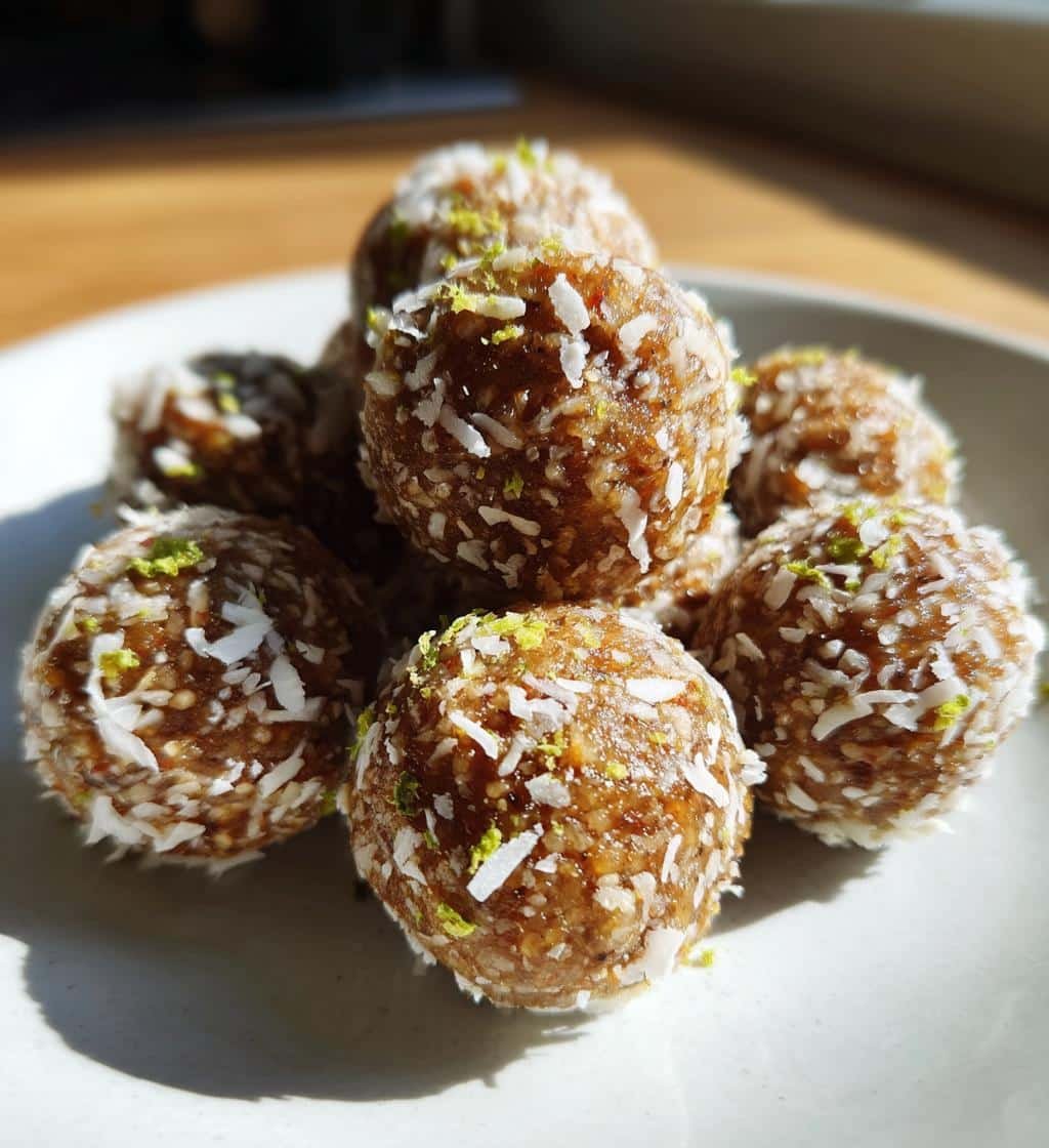 Healthy Coconut Lime Energy Balls - detail 1