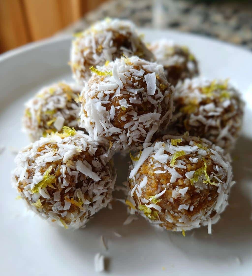 Healthy Coconut Lime Energy Balls