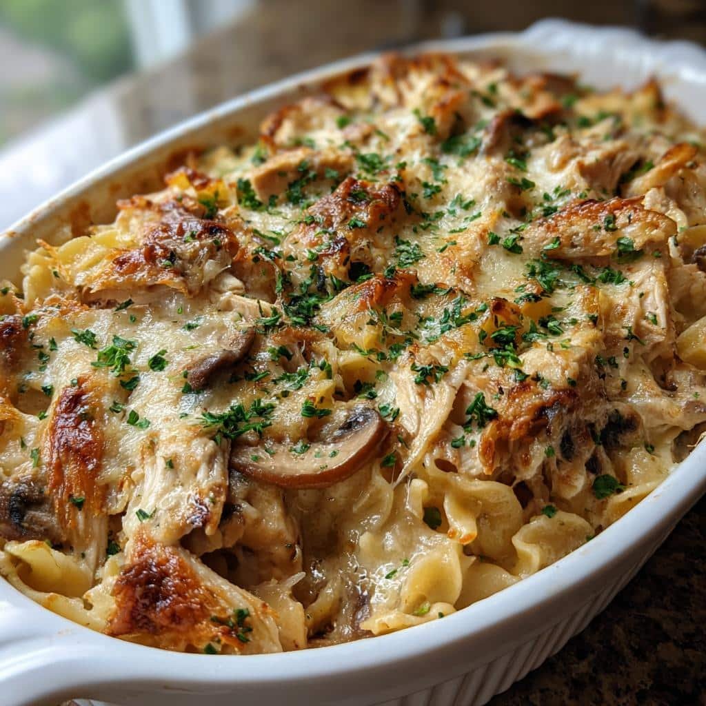 Healthy Creamy Chicken Tetrazzini with Mushroom Soup - detail 1