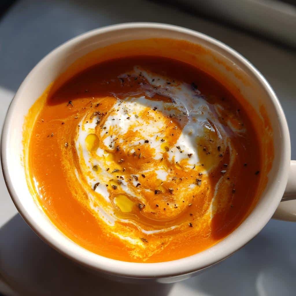 Healthy Creamy Cottage Cheese Tomato Soup