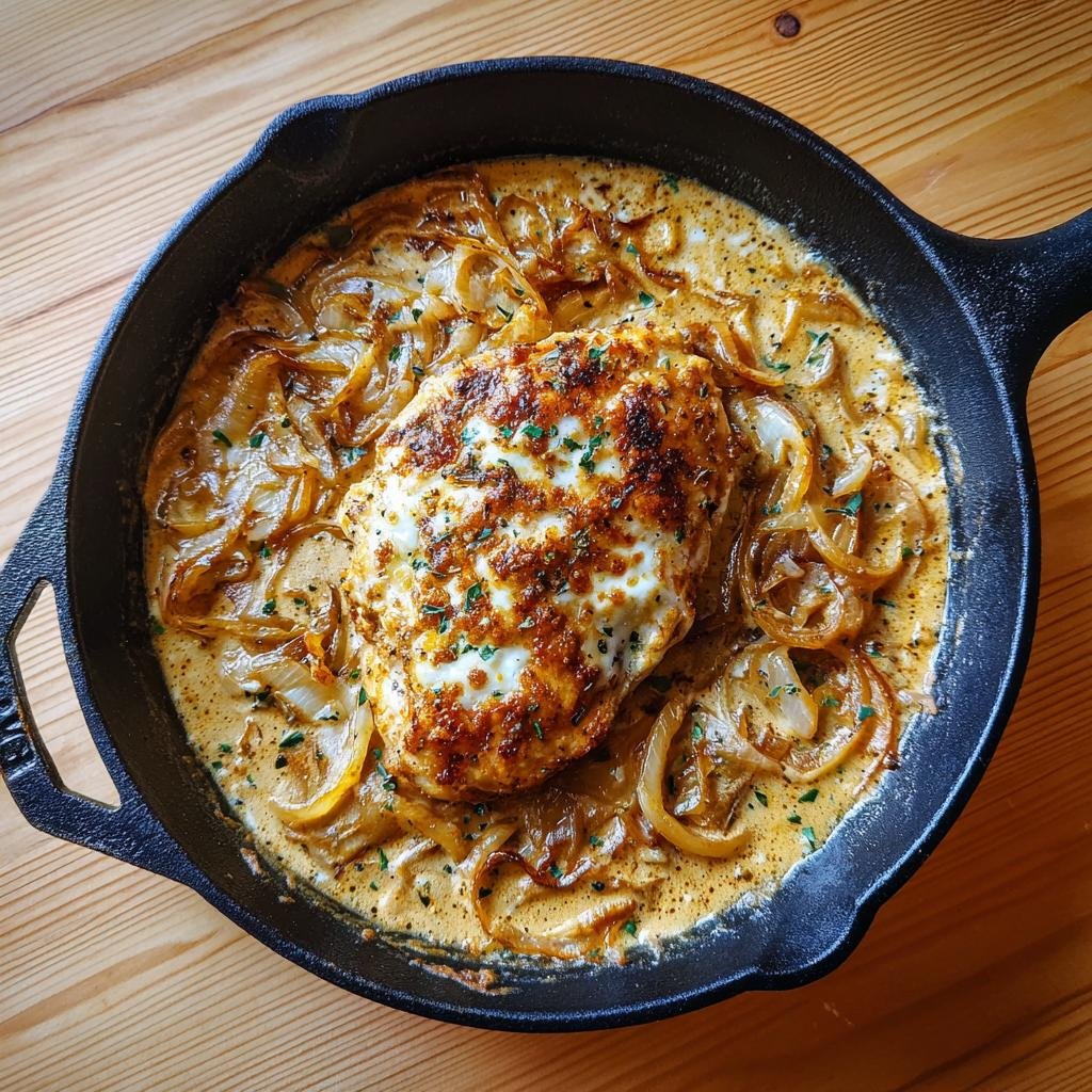 Healthy Creamy French Onion Chicken Skillet (Low-Carb) - detail 1