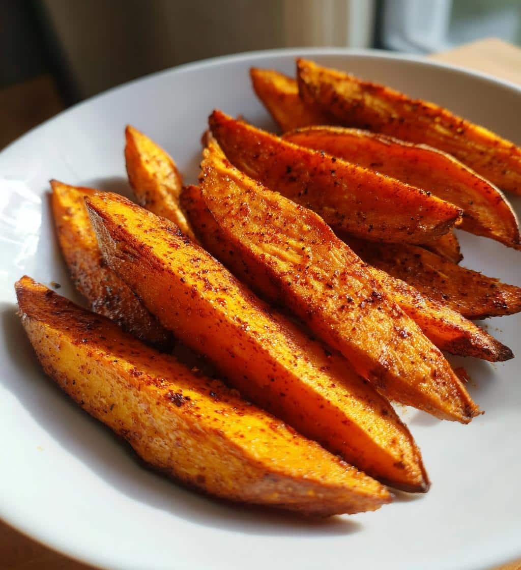 Healthy Crispy Sweet Potato Wedges