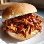 Healthy Crockpot BBQ Pulled Chicken