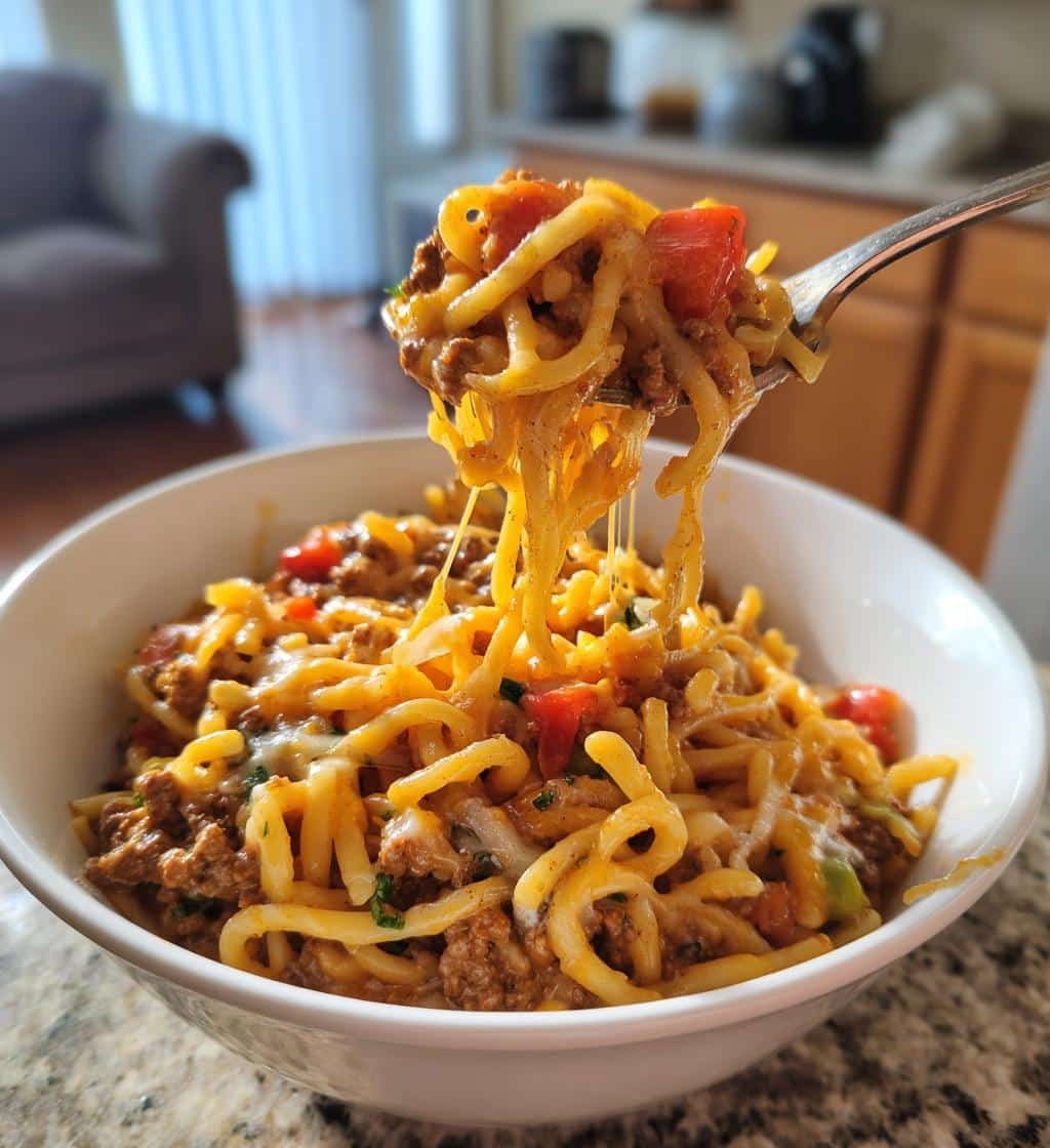 Healthy Crockpot Beef and Cheddar Ranch Pasta 4 Healthy Crockpot Beef and Cheddar Ranch Pasta - detail 1