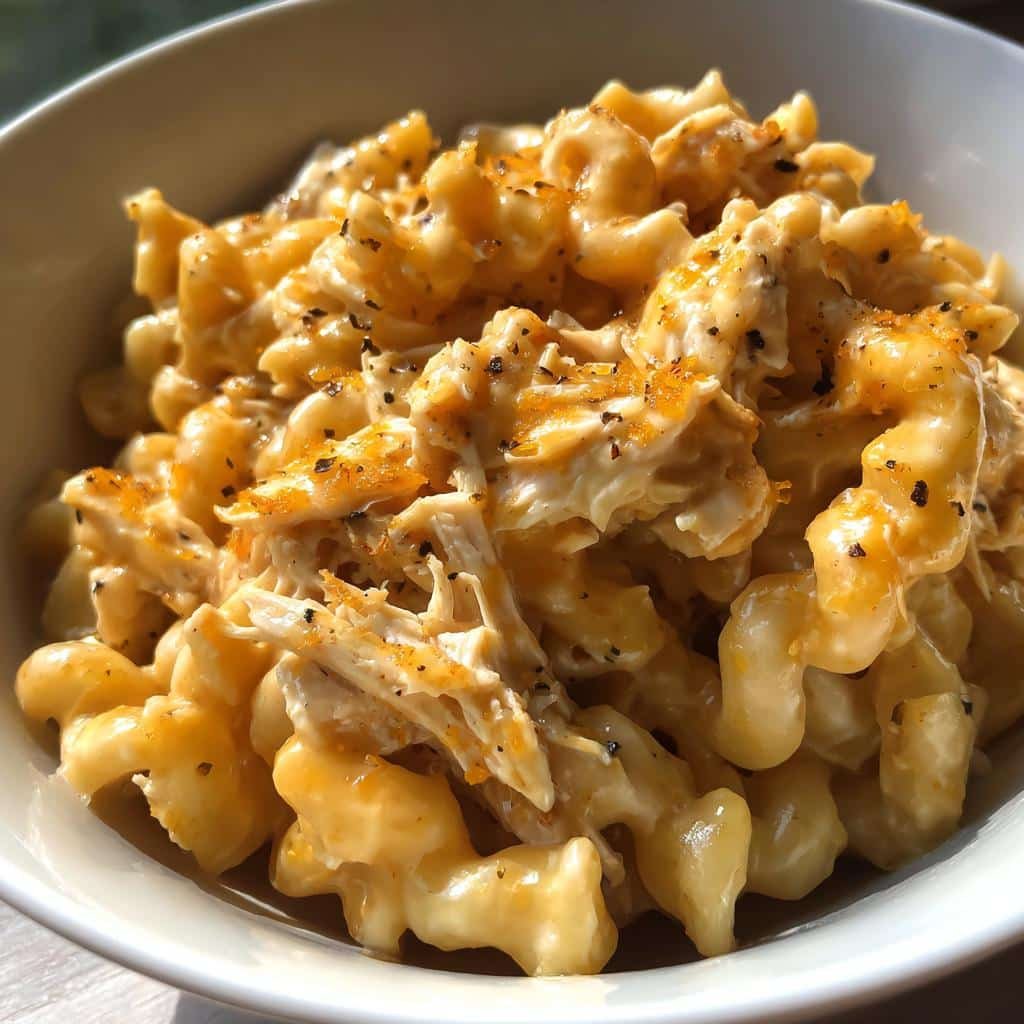 Healthy Crockpot Cauliflower Mac & Cheese with Chicken in 4 Easy Steps 4 Healthy Crockpot Cauliflower Mac & Cheese with Chicken - detail 1