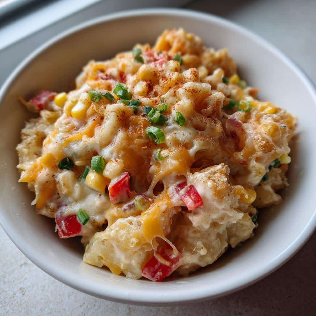 Healthy Crockpot Cheesy FIESTA POTATOES - detail 1