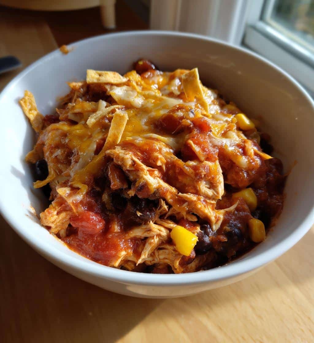 Healthy Crockpot Chicken Enchilada Casserole Will Blow Your Mind 4 Healthy Crockpot Chicken Enchilada Casserole - detail 1