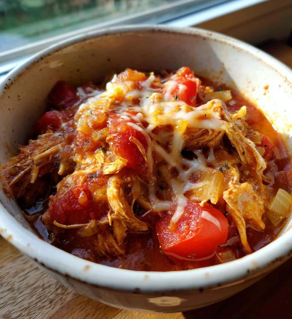 Healthy Crockpot Chicken Parmesan Stew
