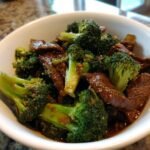 Healthy Crockpot Ginger Garlic Beef & Broccoli