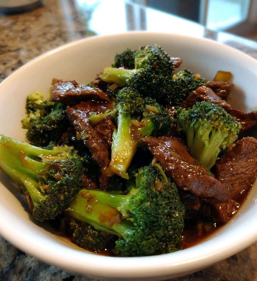 Healthy Crockpot Ginger Garlic Beef & Broccoli