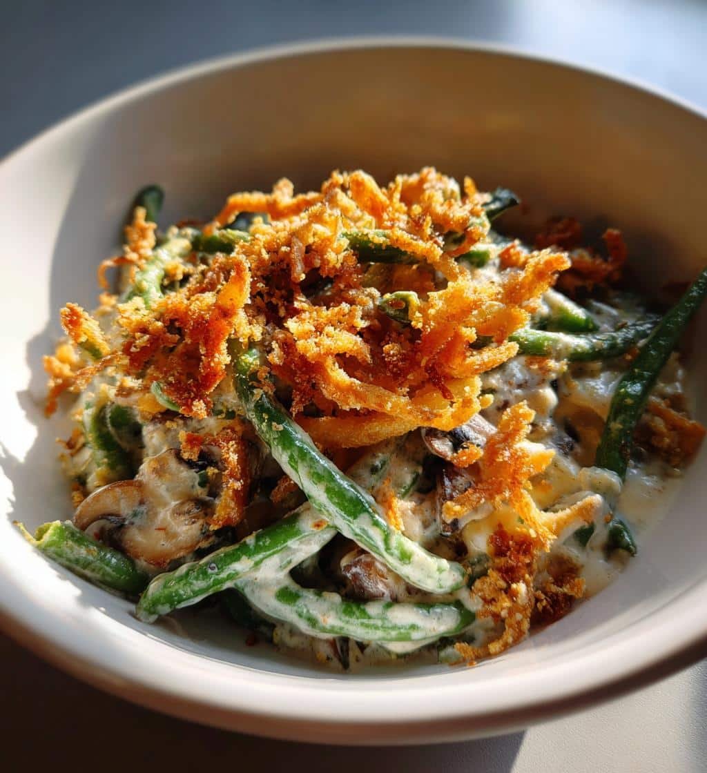 Healthy Crockpot Green Bean Casserole - detail 1