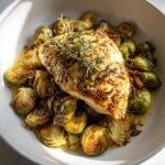 Healthy Crockpot Herb Chicken & Brussels Sprouts