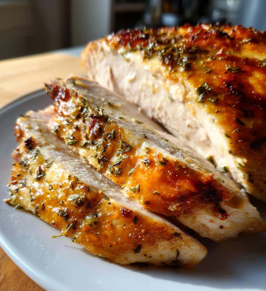 Healthy Crockpot Lemon Herb Turkey Breast - detail 1