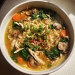 Healthy Crockpot Ramen-Style Chicken Noodle