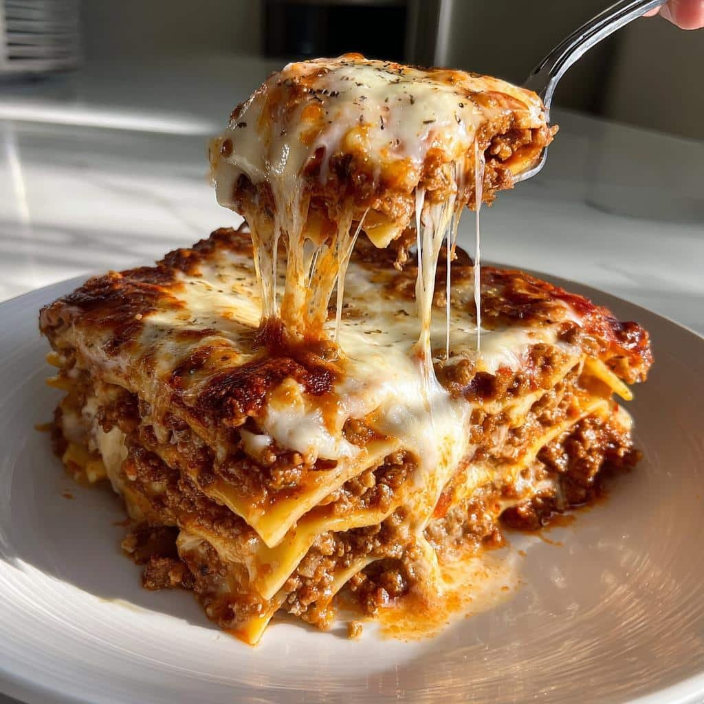 Healthy Crockpot Slow Cooker Lasagna