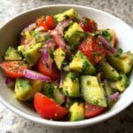 Healthy Cucumber Tomato Avocado Salad