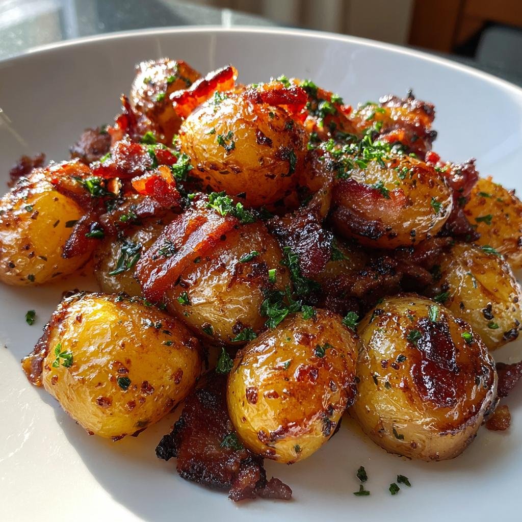 Healthy Delicious Honey Bacon Roasted Potatoes - detail 1